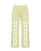 ZEVEN KNITTED RIBBED PANTS