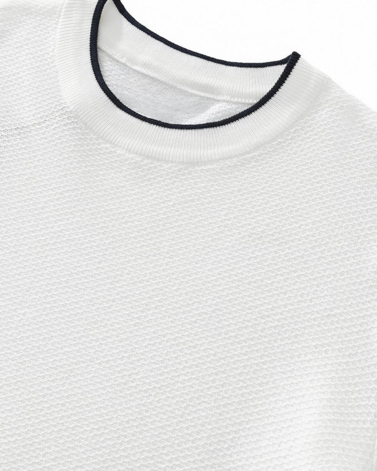 ZEVEN CONTRAST KNIT TEE