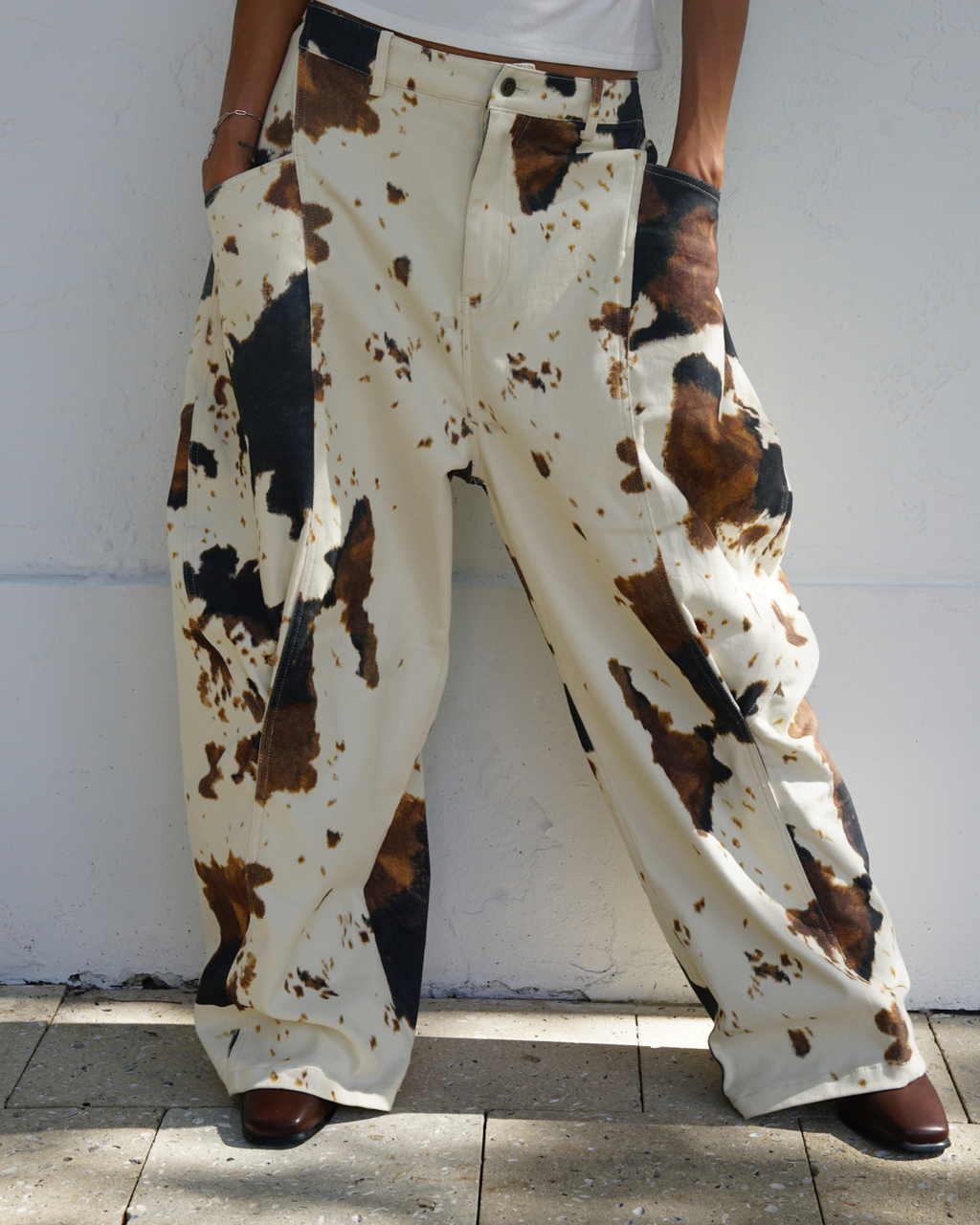 ZEVEN WIDE BAGGY FIT COW DENIM