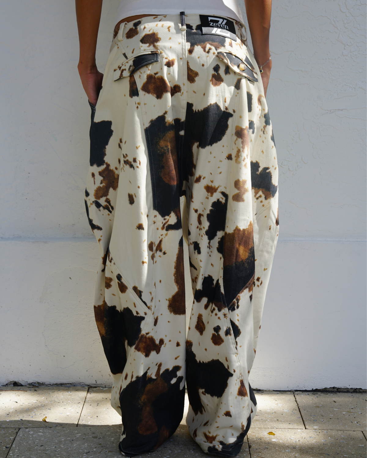 ZEVEN WIDE BAGGY FIT COW DENIM