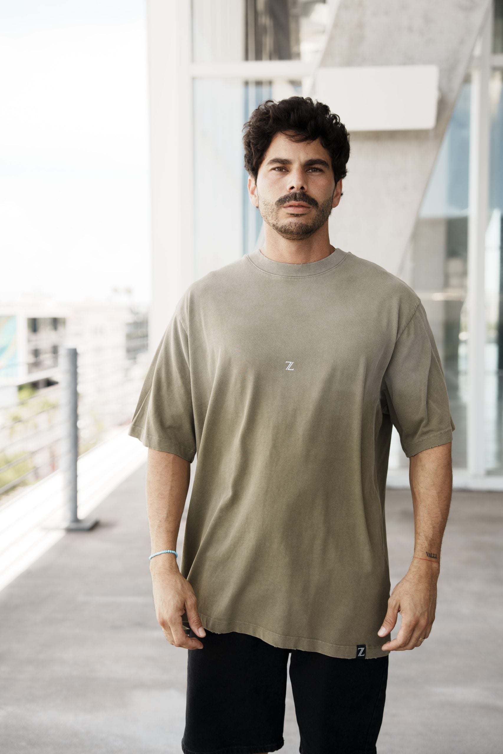 BE ZEVEN BE OVERSIZED T-SHIRT - XLarge, Green image