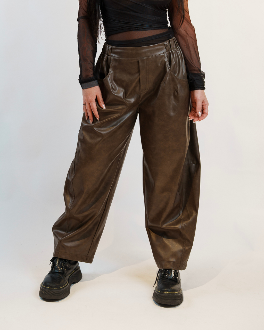 TABACO LEATHER PANT image 0