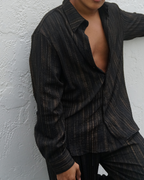 ZEVEN MIDNIGHT CRINKLE SHIRT