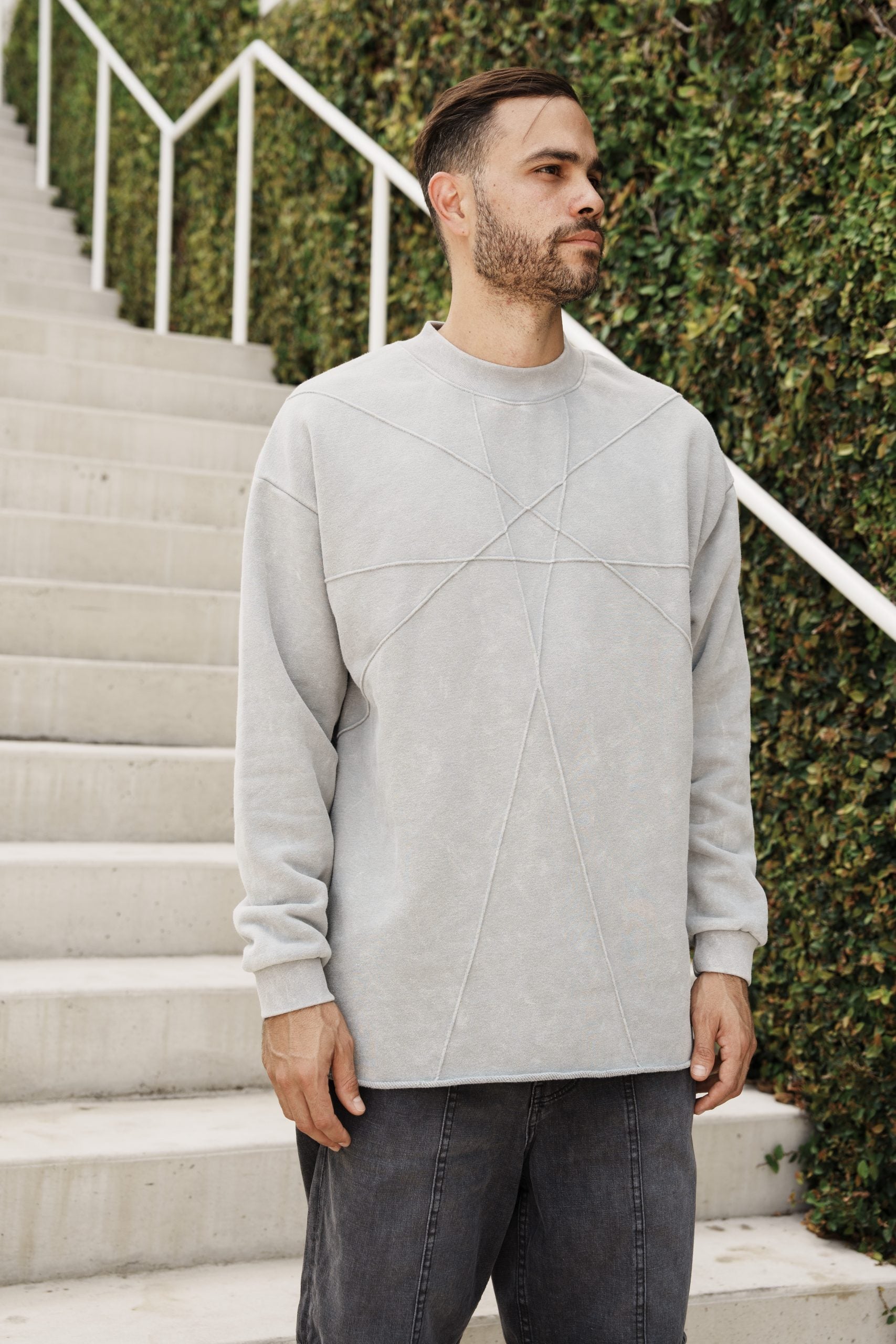 APOCALYPSIS SWEATER - Medium, Light Grey image