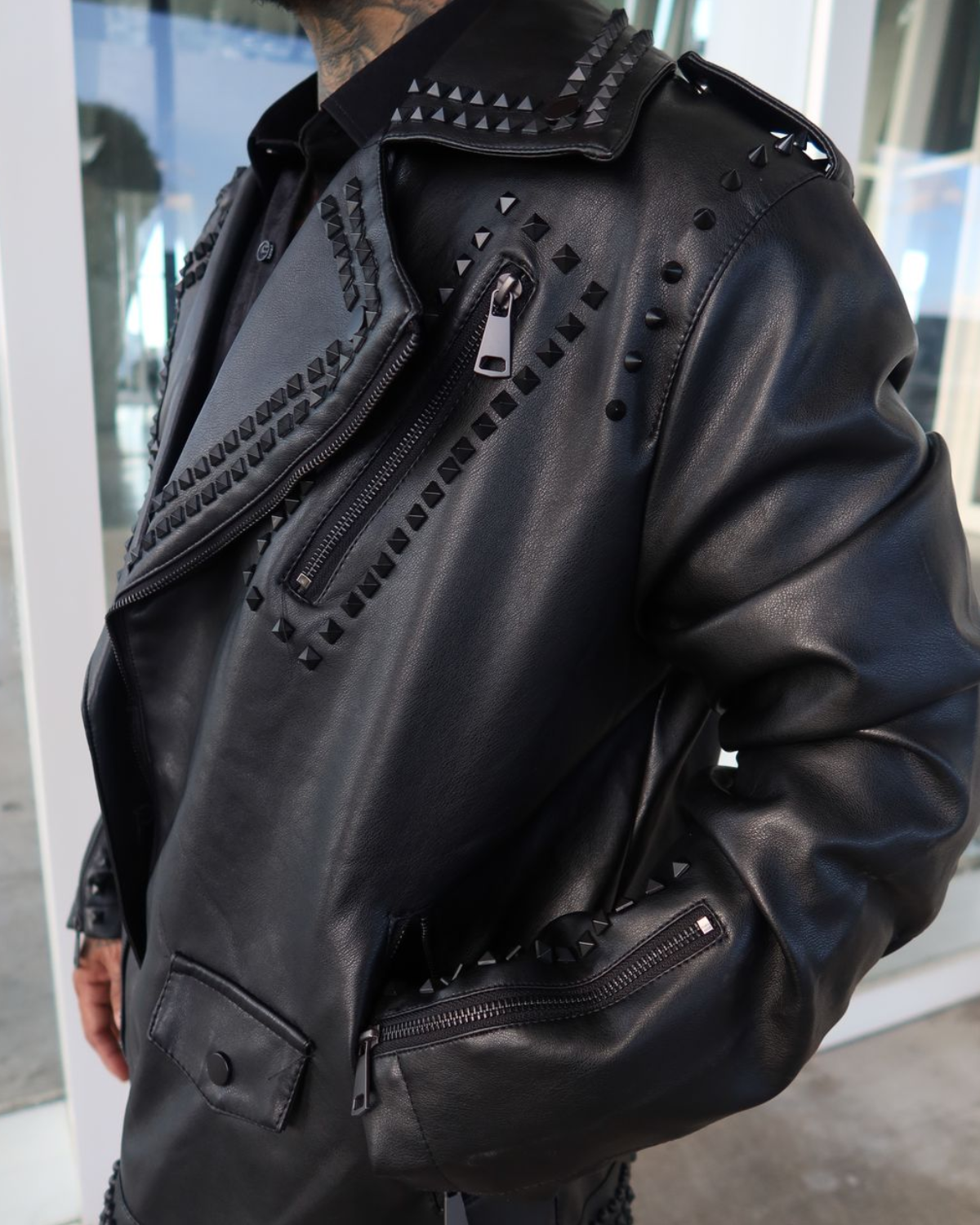 ZEVEN MOTO LEATHER JACKET