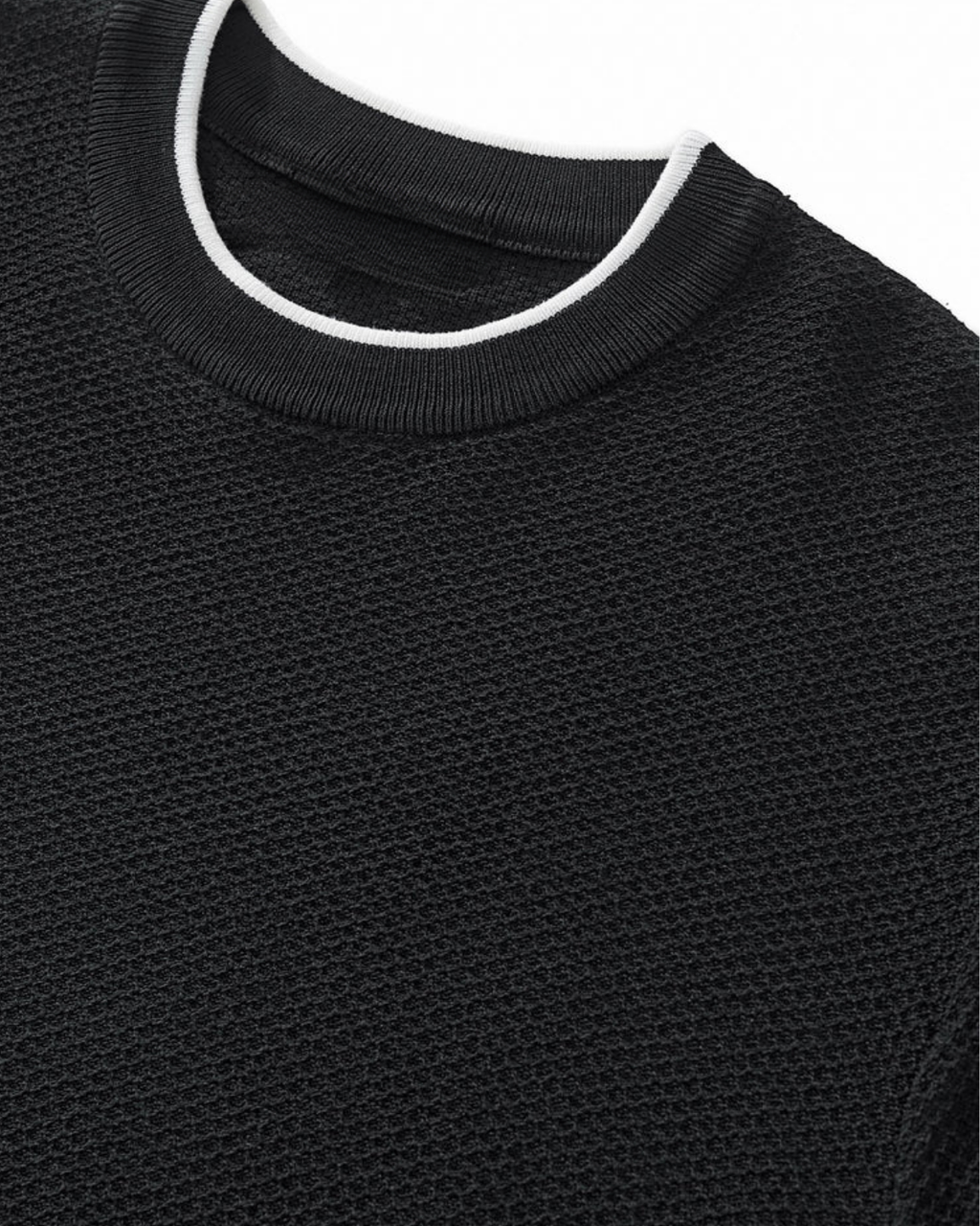 ZEVEN CONTRAST KNIT TEE