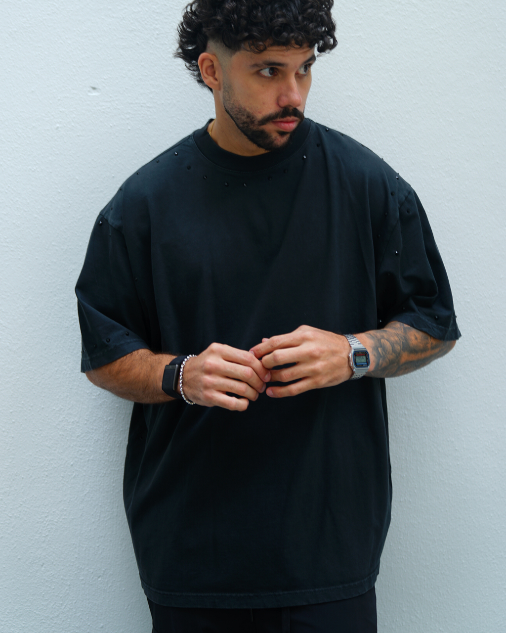 ZEVEN STUDDED OVERSIZE TEE