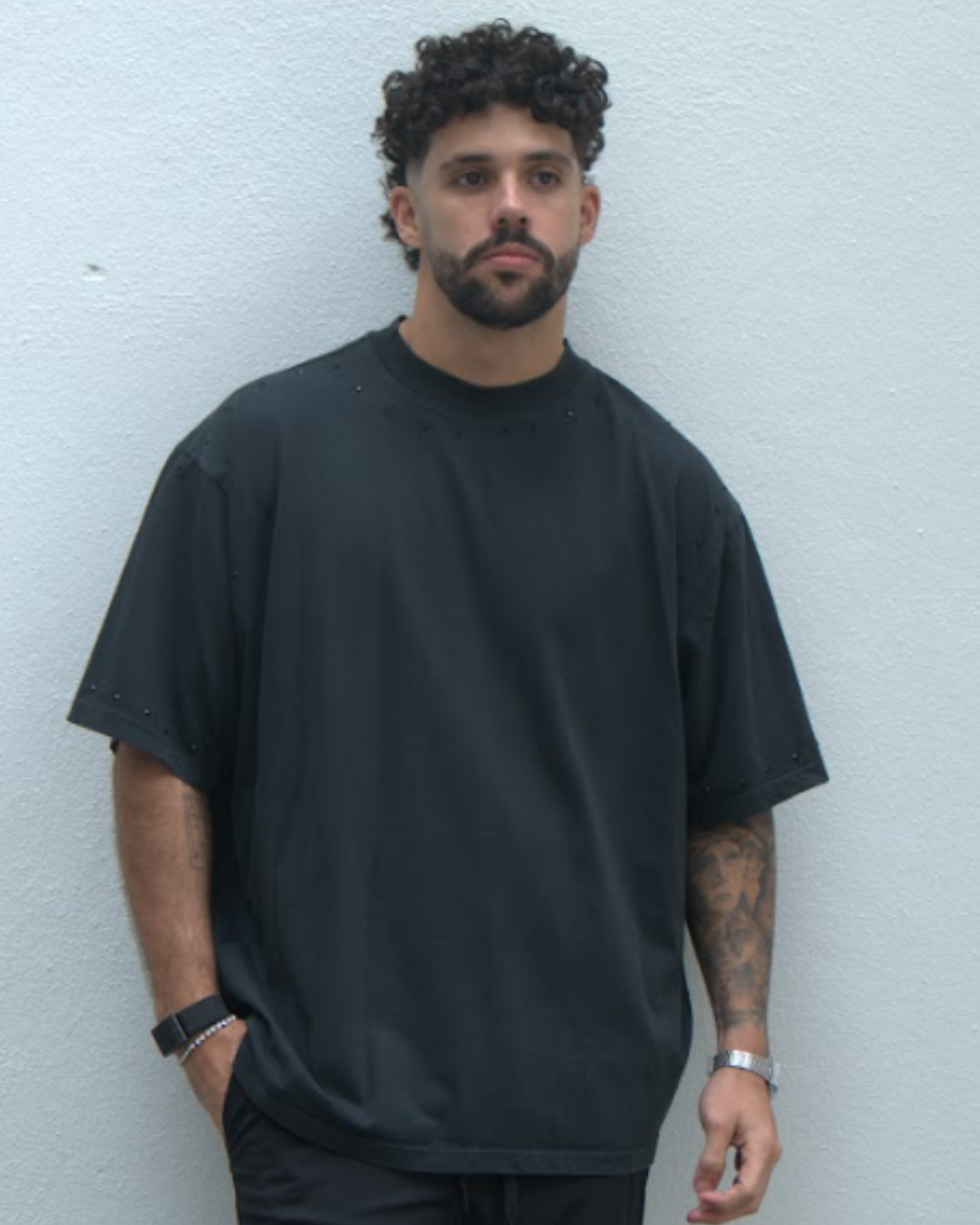 ZEVEN STUDDED OVERSIZE TEE