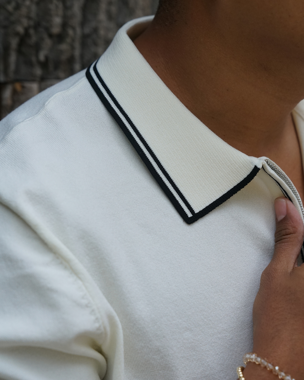 ZEVEN EDGE ZIP POLO