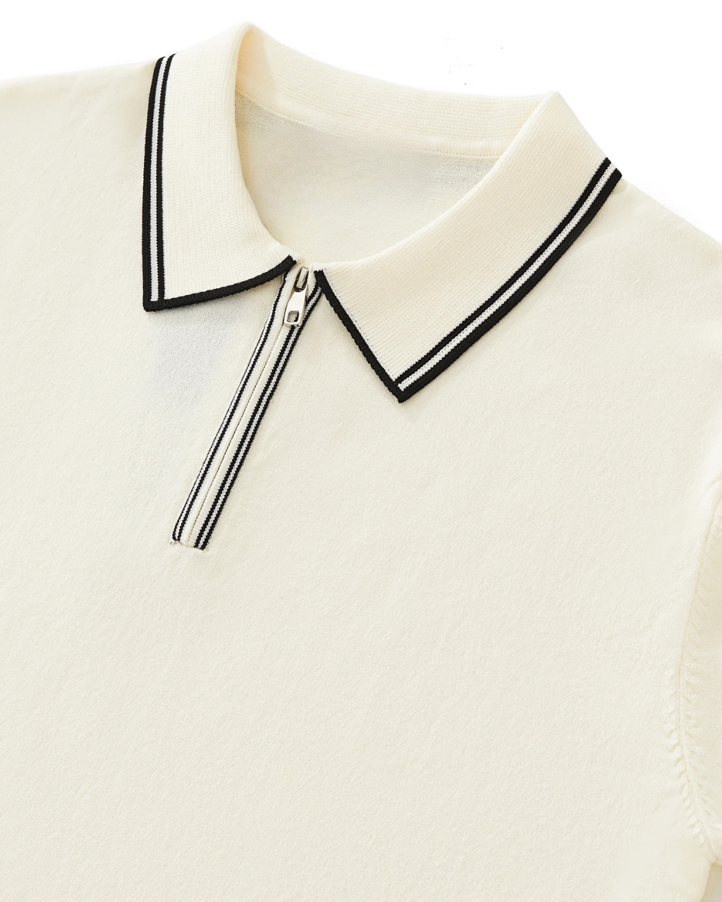 ZEVEN EDGE ZIP POLO