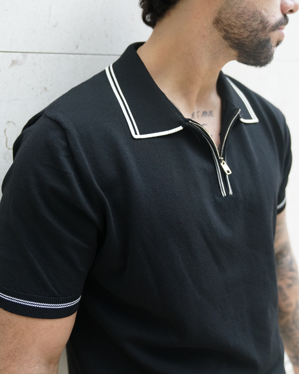 ZEVEN EDGE ZIP POLO